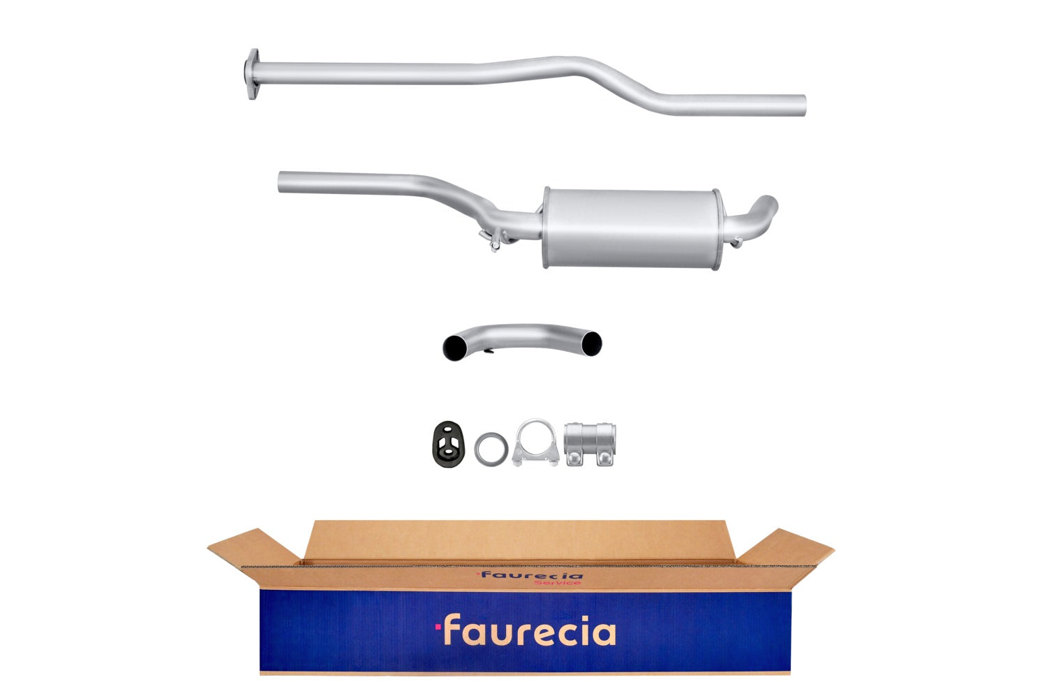 FAURECIA 8LC 366 024-151 Centre Muffler – Easy2Fit® Kit – fits FORD FIESTA III